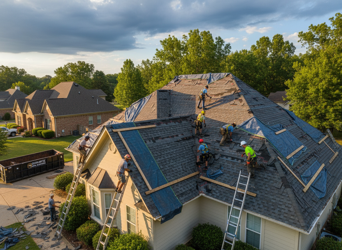Roof Storm Damage in Charlotte, NC